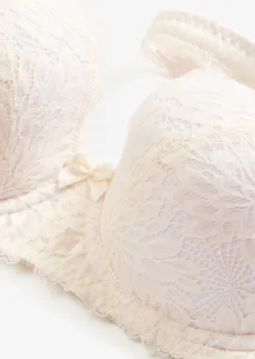 Soutien-gorge à coques et bretelles rembourrées • ecru • Boutique bonprix