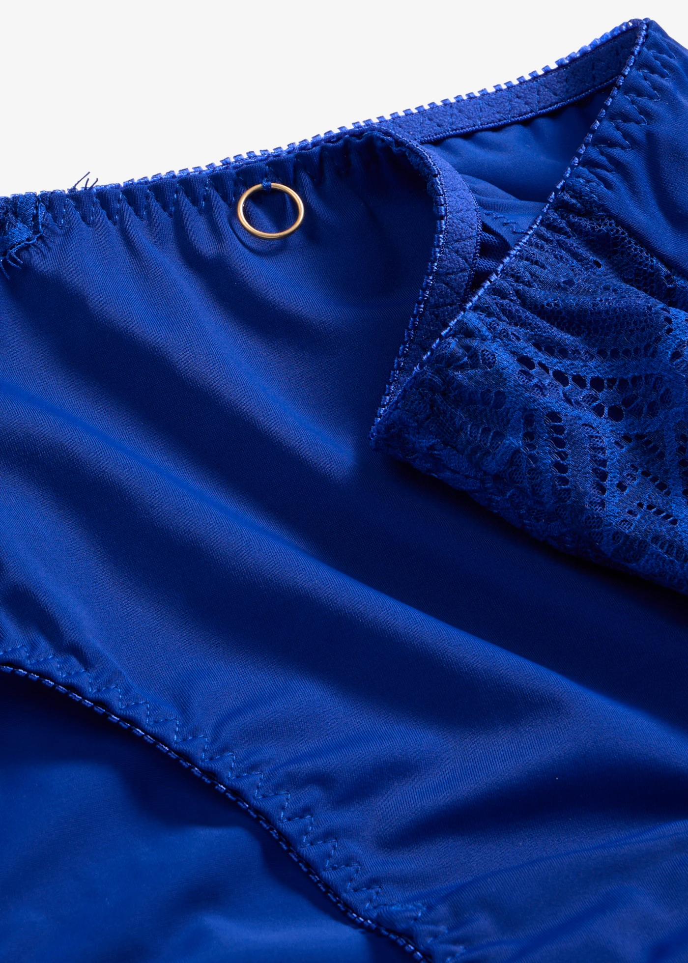 Chilot maxi cu dantelă delicată • albastru-cobalt • magazin bonprix