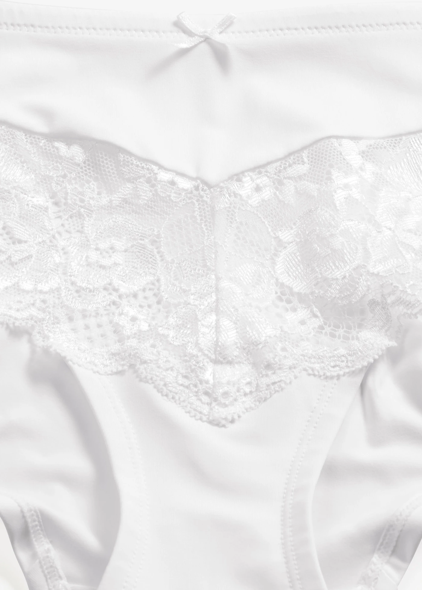 Chilot panty (set/2 buc.) • alb/alb • magazin bonprix
