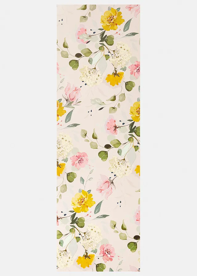 Paillasson lavable à imprimé floral