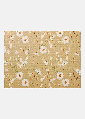 Preș de intrare lavabil cu design floral