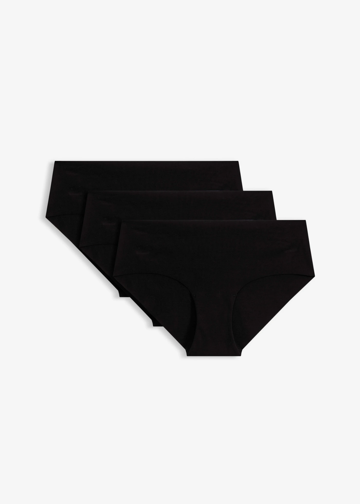 Lot de 3 culottes douces, sans couture • noir • Boutique bonprix