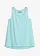 Lichte sporttop met slubgaren, sneldrogend, Kleur: aqua gemêleerd