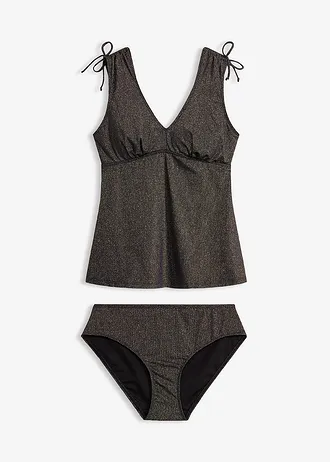 Tankini z połyskującego materiału (2 części)