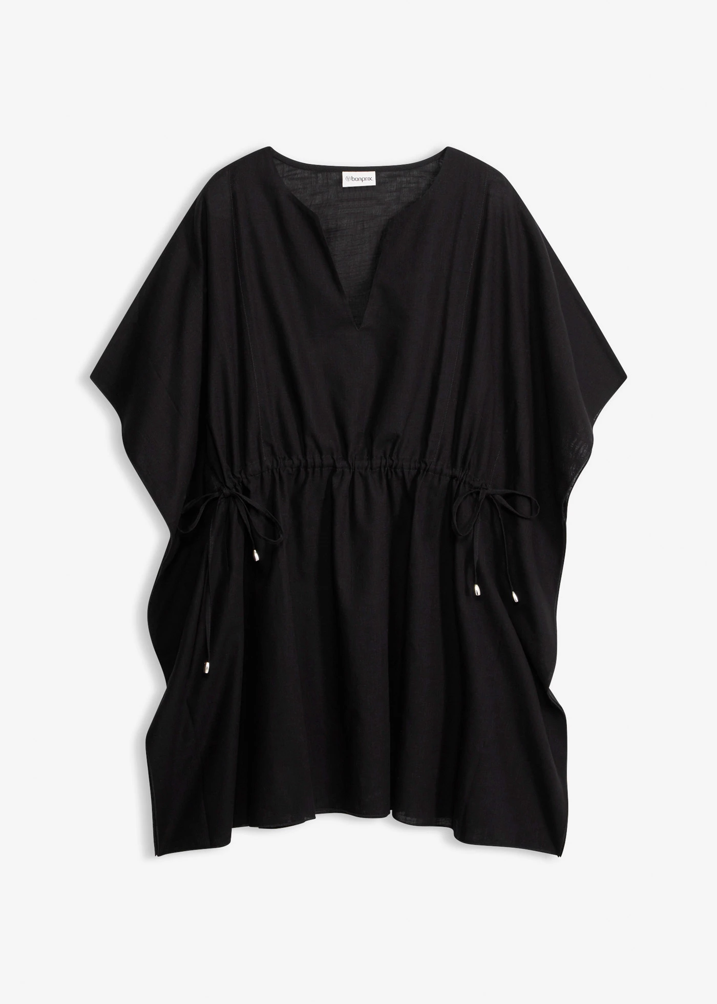 Strandtuniek van puur katoen • zwart • bonprix online shop