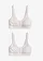 Steun bh zonder beugels met gewatteerde schouderbandjes (set van 2), Kleur: wit+wit