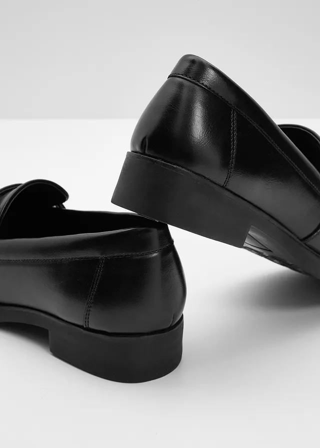 Bikerloafers, Kleur: zwart
