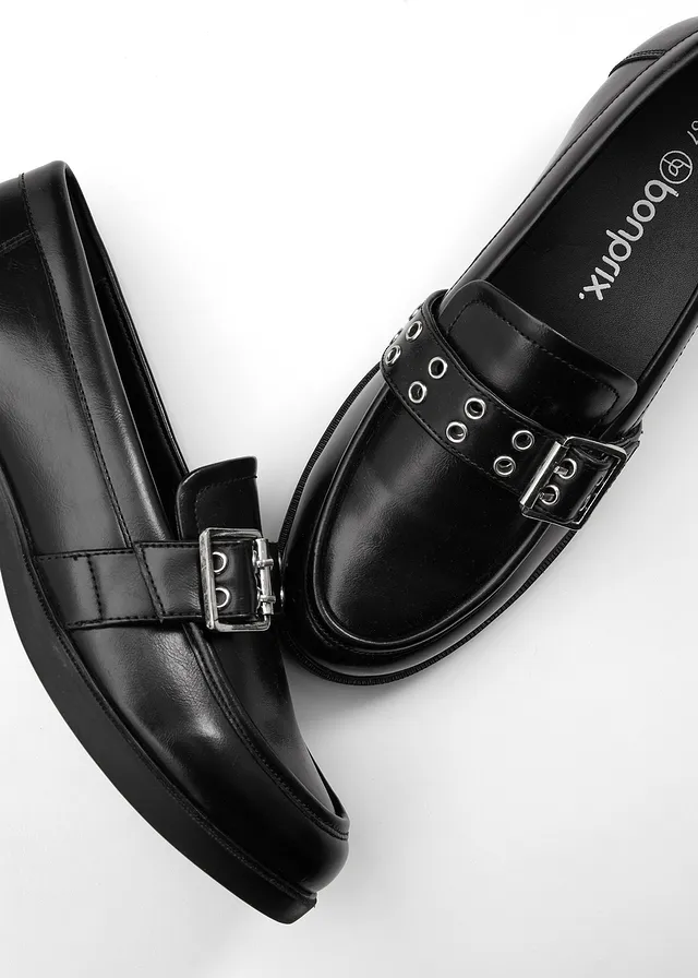 Mocassins à œillets • noir • product-page.page-title-suffix