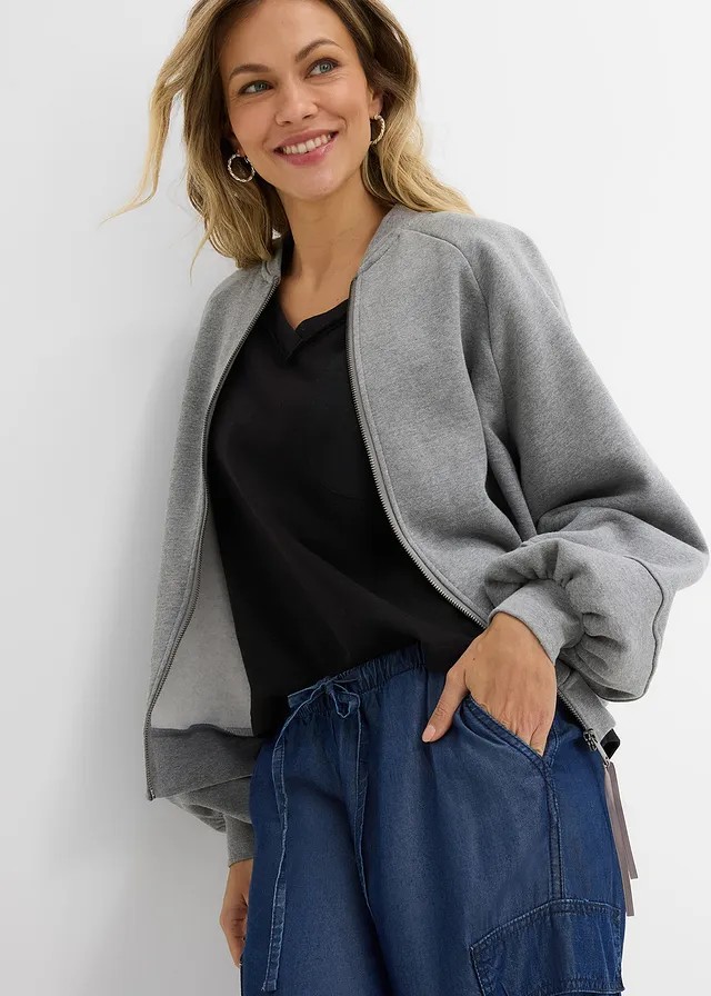 Pantaloni largi cu elastic și șiret în talie din Lyocell fluid • bleumarin denim • magazin bonprix