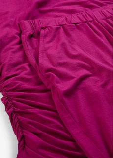 Bluză și pantaloni din amestec de viscoză (set/2 piese), culoare: pink-fucsia