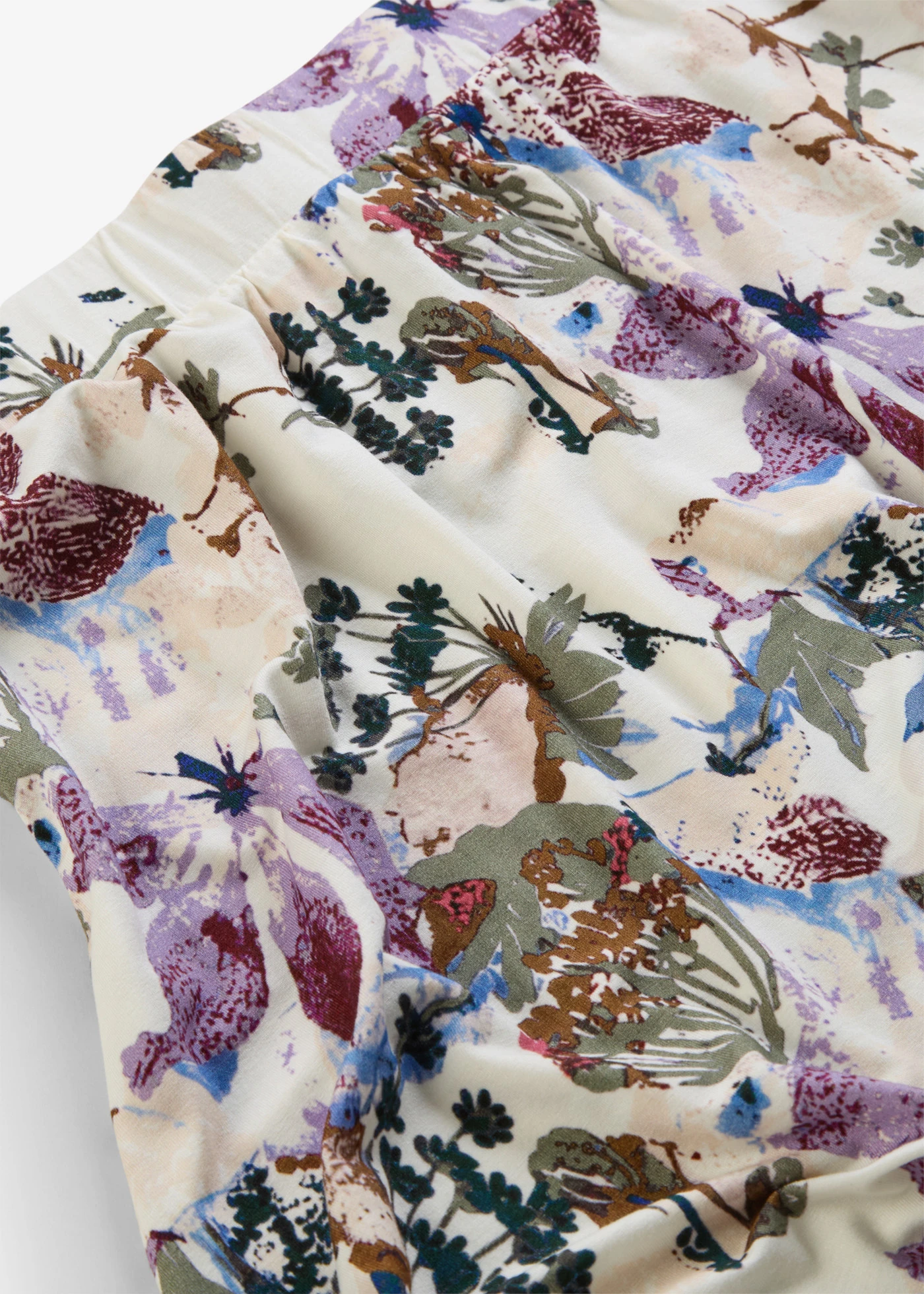 Jupe en viscose fluide • écru floral • Boutique bonprix