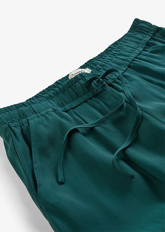 Comfortabele broek in een viscosemix • diepgroen • bonprix online shop