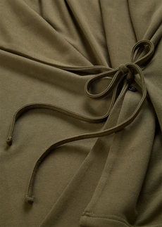 Bluză din tricot cu cordon, din material cu viscoză • oliv închis • magazin bonprix