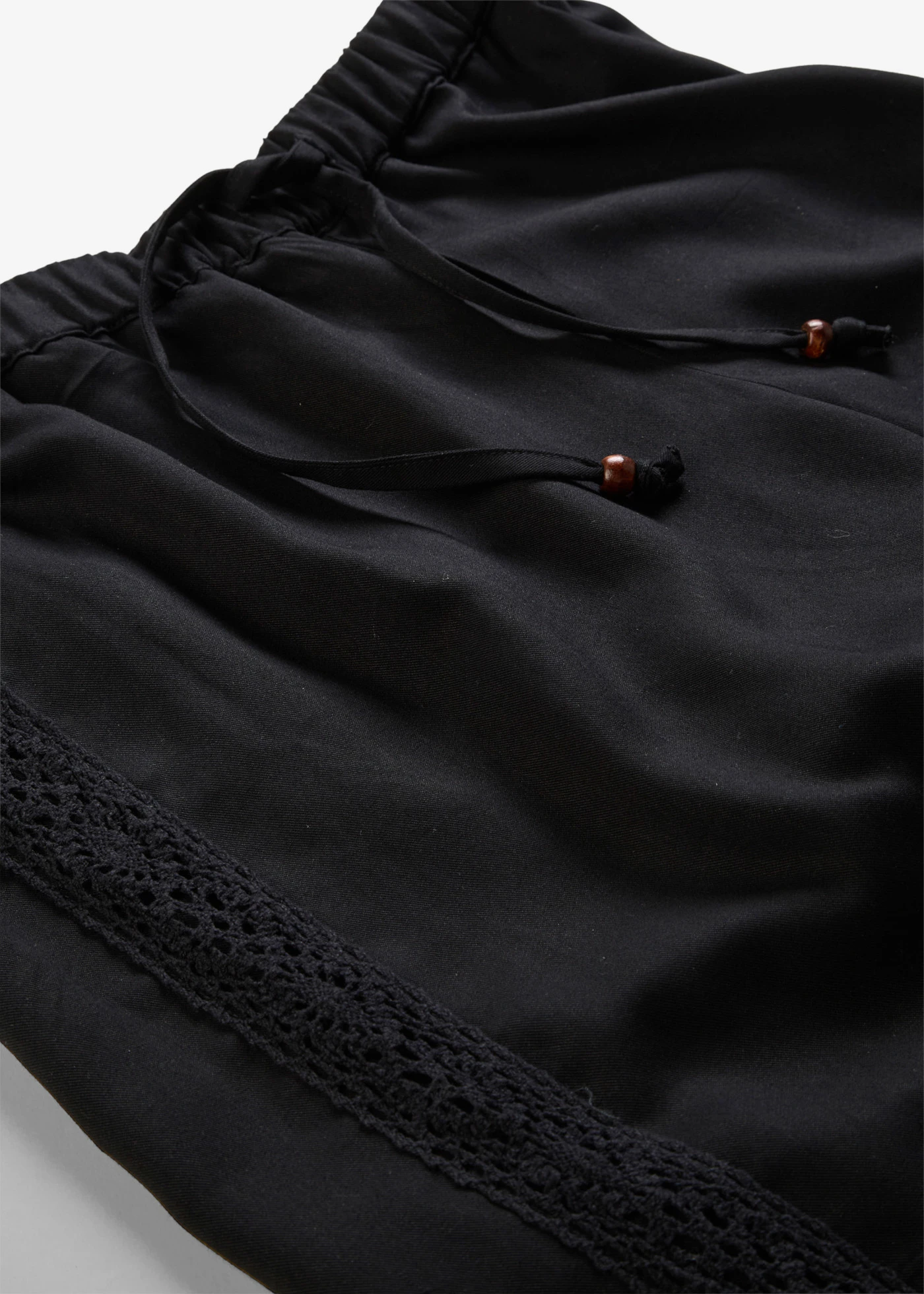 Wijde broek van soepele viscose • zwart • bonprix online shop