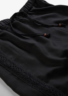 Wijde broek van soepele viscose • zwart • bonprix online shop