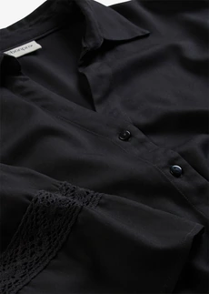 Blouse van soepele viscose • zwart • bonprix online shop