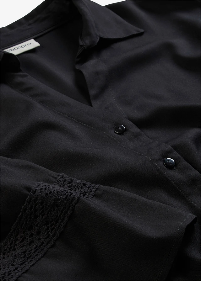 Chemisier fluide en viscose • noir • product-page.page-title-suffix