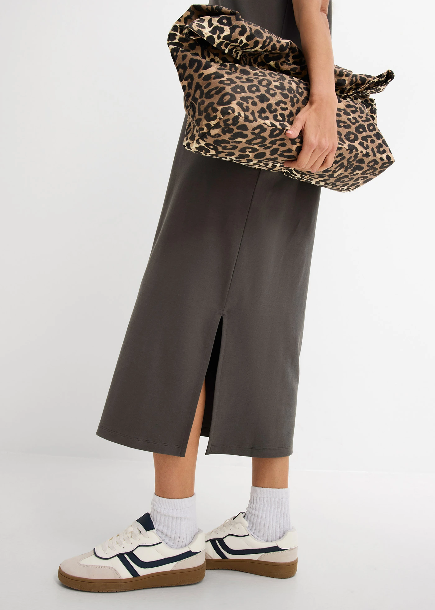 Shirtjurk van biologisch katoen • antraciet washed • bonprix online shop