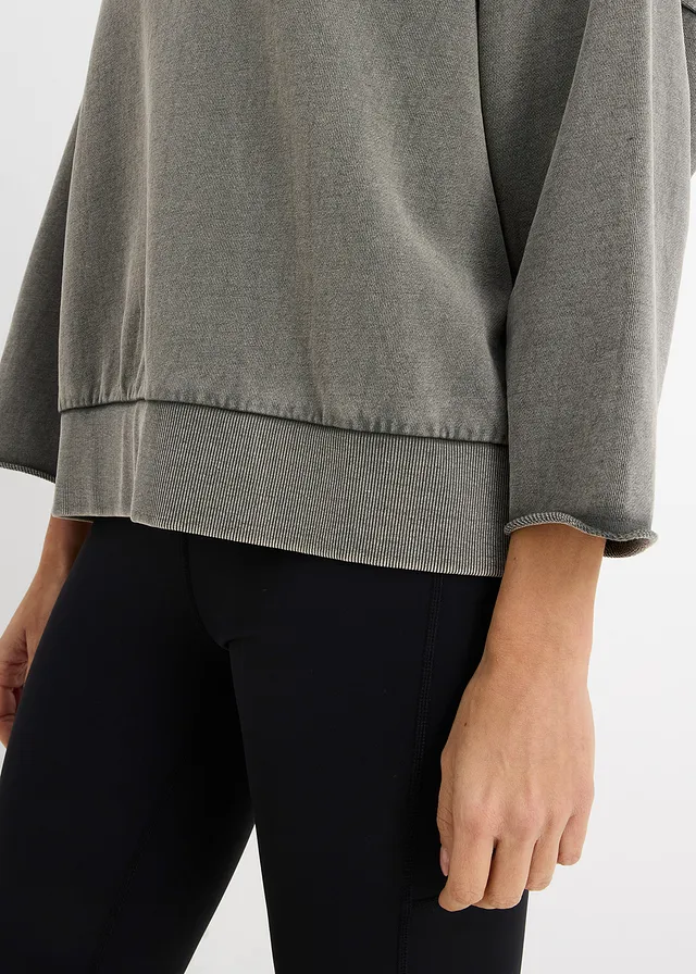 Oversized sweater van katoenmix • antraciet washed • product-page.page-title-suffix
