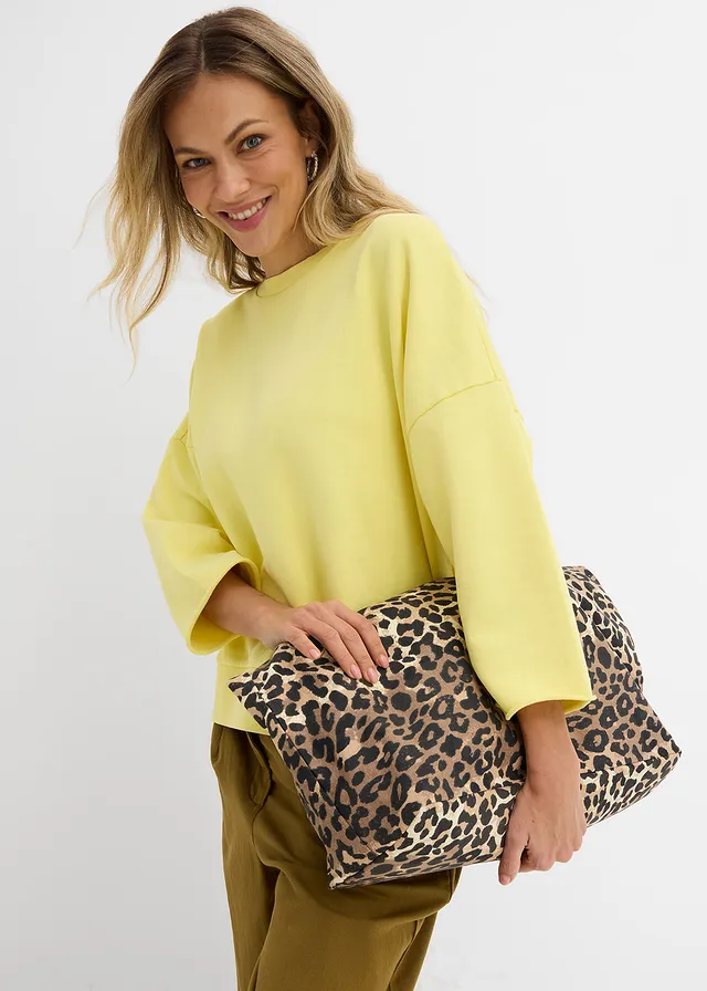 Oversized sweater van katoenmix • lichtlimoen • product-page.page-title-suffix