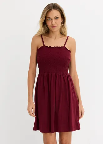 Rochie din jerse din bumbac 100% • roșu arțar • magazin bonprix