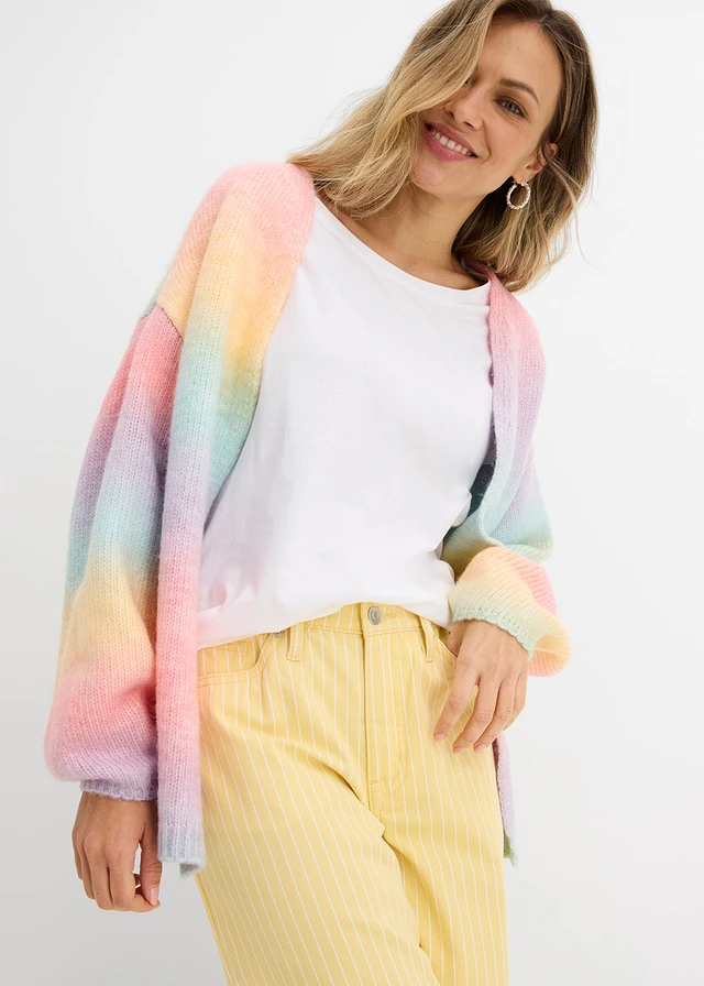 Twill broek van katoen • lichtgeel gestreept • product-page.page-title-suffix