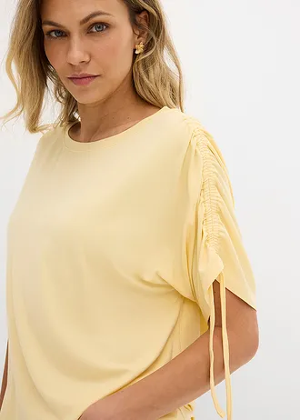 Shirt van soepele viscose • pastelgeel • bonprix online shop