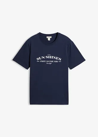 Tričko • tmavě modrá s potiskem • bonprix obchod