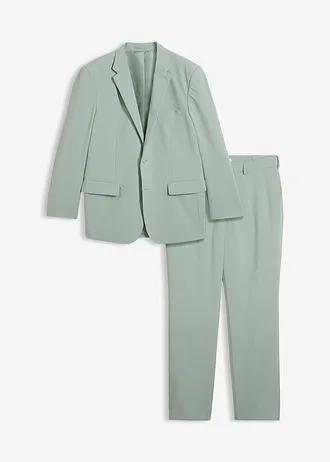 Pak (2-delig), regular fit, Kleur: rookgroen