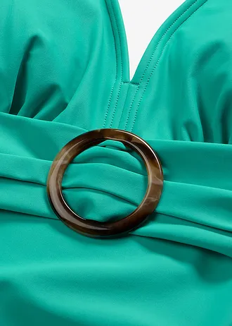Kostium kąpielowy shape, lekki stopień modelowania sylwetki, z dekoltem w serek • turkusowy • sklep bonprix