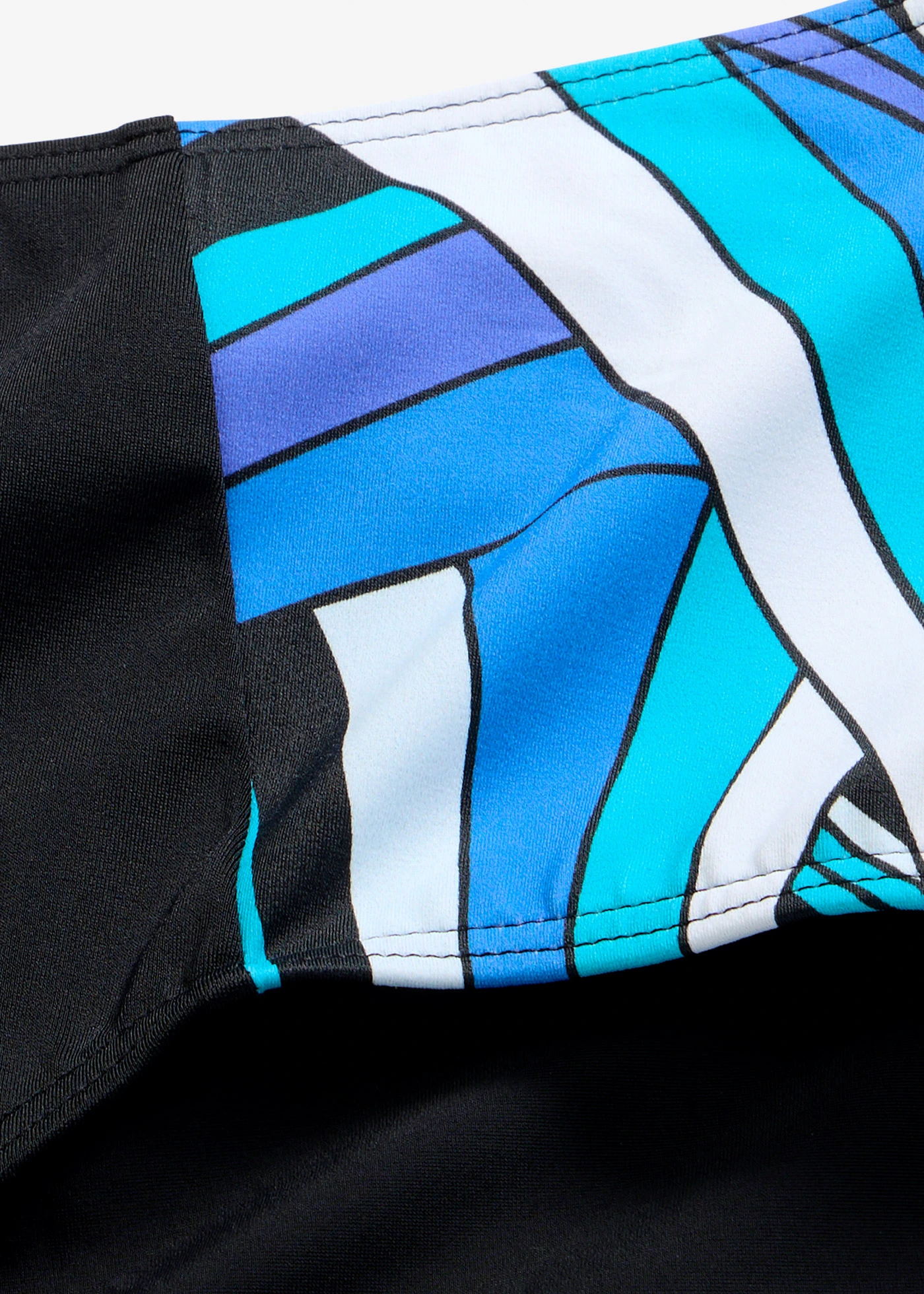 Bas de maillot taille haute • noir-bleu graphique • Boutique bonprix