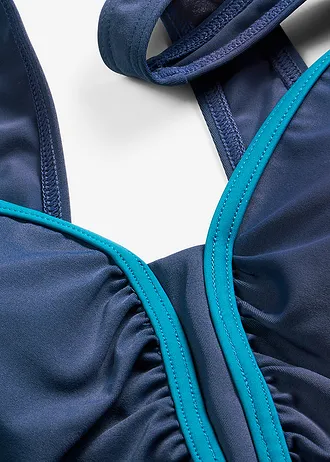 Jednodílné plavky s paspulkou • černo-bílá plus size • bonprix obchod