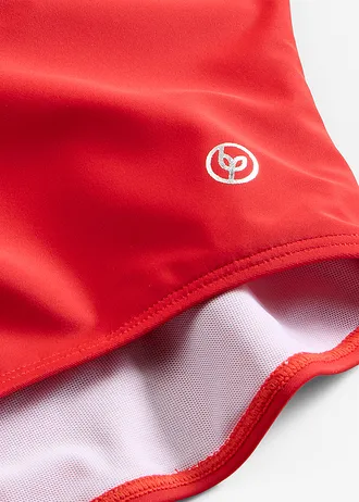 Maillot 1 pièce sculptant à col en V, maintien modéré • rouge salsa • Boutique bonprix