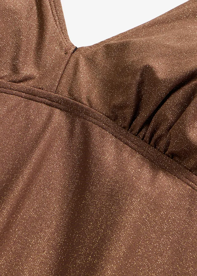 Tankini en matière brillante (ens. 2 pces) • marron • product-page.page-title-suffix