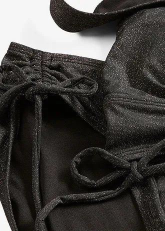 Bikiny ze třpytivého materiálu (2dílná souprava) • černo-zlaté tóny • bonprix obchod