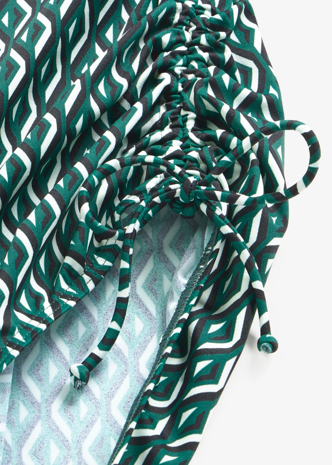 Maillot 1 pièce à nouettes • vert forêt graphique • Boutique bonprix