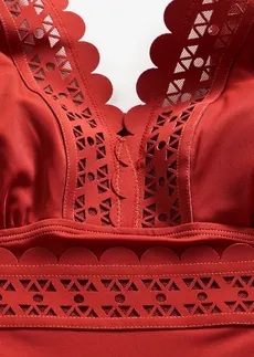 Badpak met inzetstukken in lasercut • paprika • bonprix online shop
