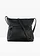 Sac à bandoulière avec poche extérieure décorative, Couleur: noir
