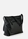 Sac à bandoulière avec poche extérieure décorative, Couleur: noir