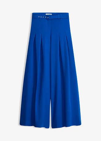 Pantalon à pinces avec ceinture (ens. 2 pces)