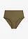 Bas de bikini sculptant taille haute, maintien léger, Couleur: olive foncé
