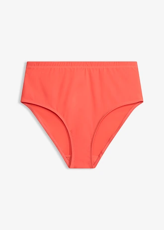 Licht corrigerend high waist bikinibroekje, Kleur: kreeftrood