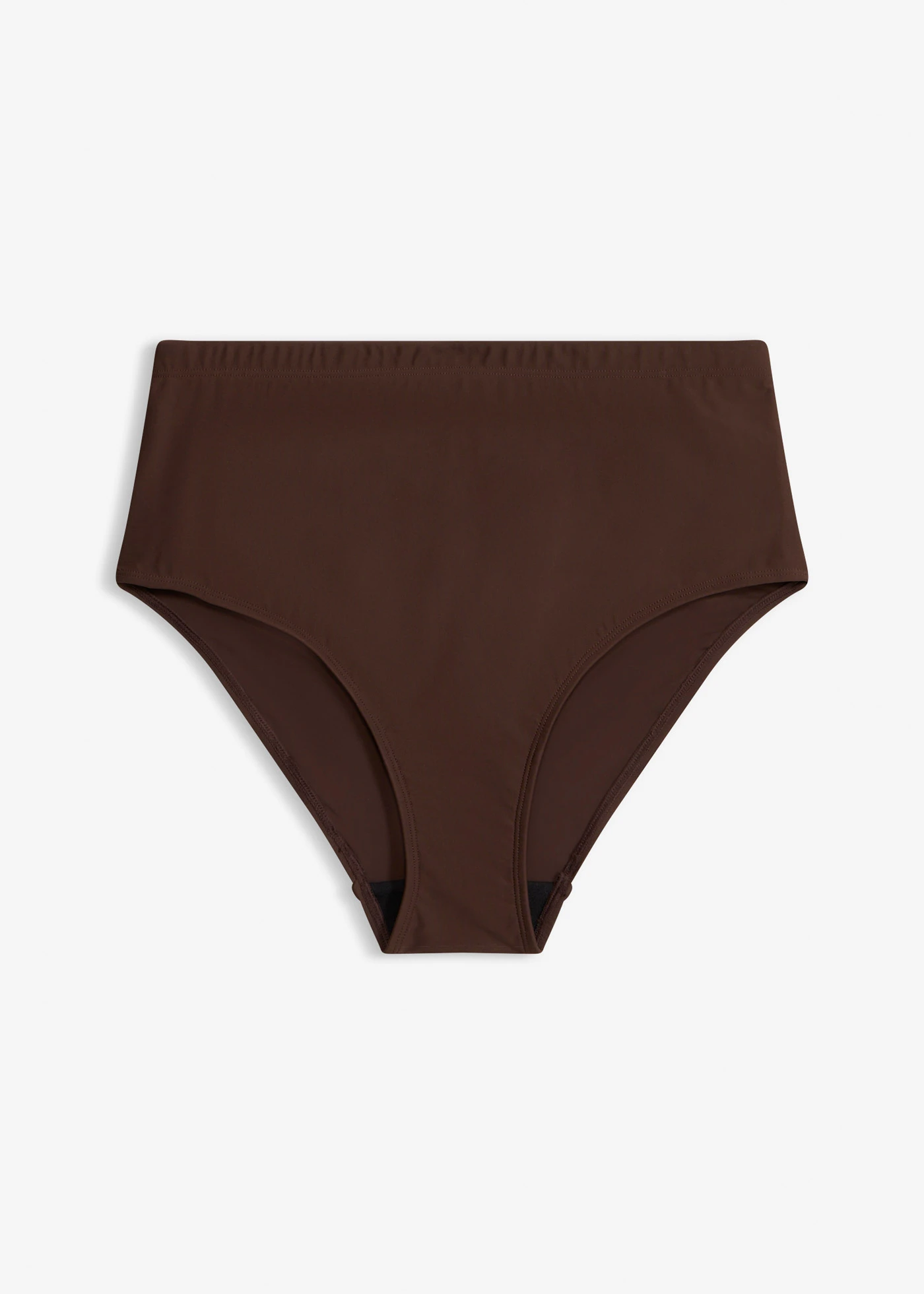 Stahovací bikinové kalhotky s vysokým pasem, lehký tvarující efekt • tmavě hnědá • bonprix obchod