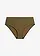 High waist bikinibroekje, licht corrigerend, Kleur: donkerolijfgroen