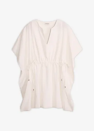 Strandtuniek van puur katoen • wit • bonprix online shop