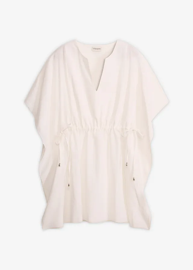 Tunique de plage 100% coton • blanc • Boutique bonprix