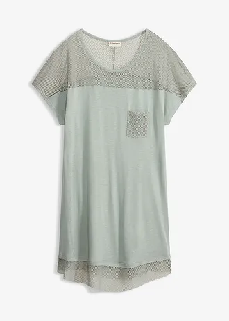 Lang strandshirt van viscose • lichtriet • bonprix online shop