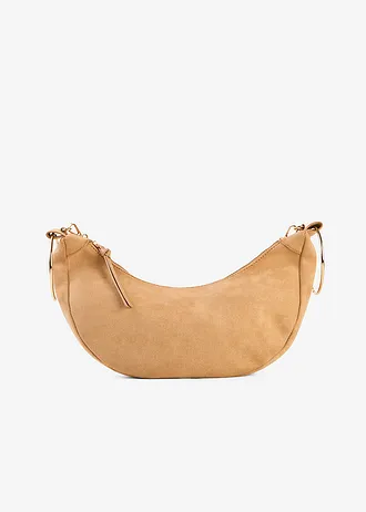Sac à bandoulière et anses en métal, Couleur: beige sable