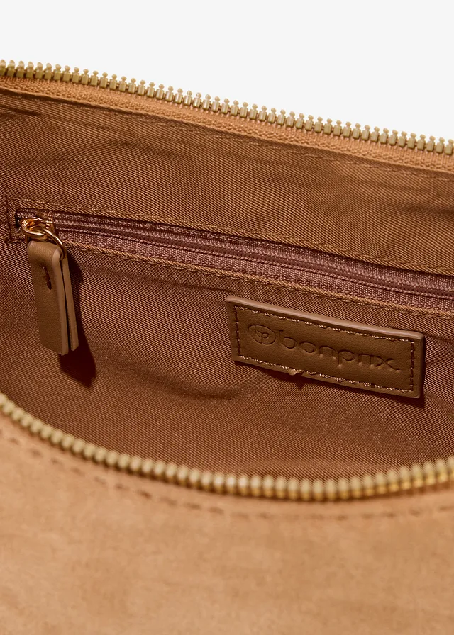 Schoudertas met metalen ringhandvatten • sandbeige • product-page.page-title-suffix