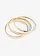Lot de 3 bracelets joncs, Couleur: couleur dorée